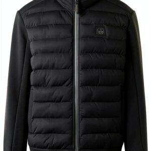North Sails Felpa Uomo Collo Alto Zip Impermeabile Nero-0