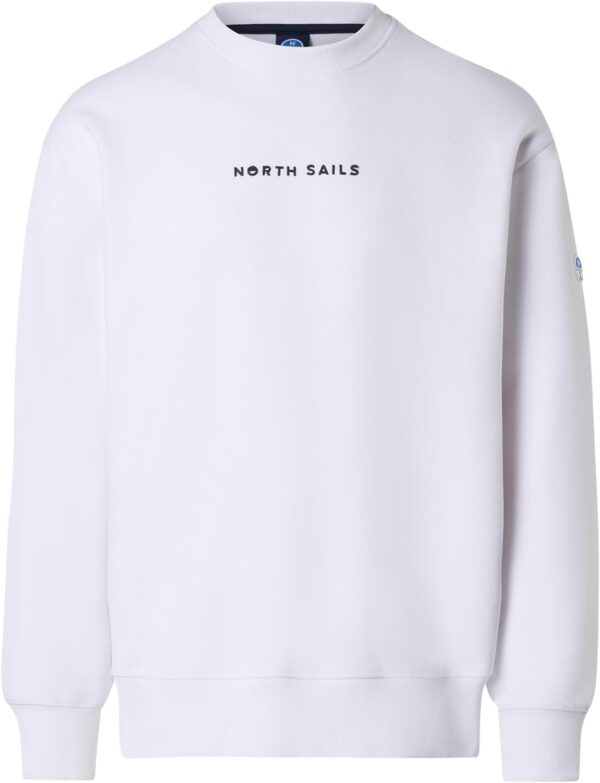 Felpa Uomo North Sails Cotone Organico Bianco XL-0
