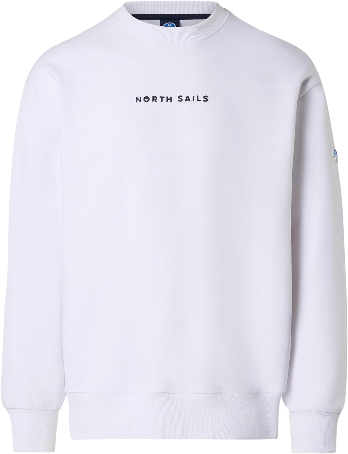 Felpa North Sails uomo in cotone organico indossata in contesto casual