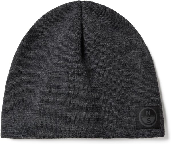 Berretto in lana North Sails Uomo Nero Dark grey melange-0