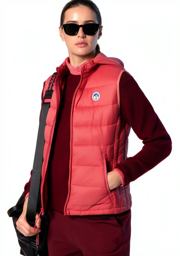 North Sails Gilet Donna Nylon Riciclato Collo Alto-2