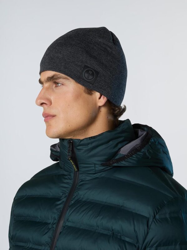 Berretto in lana North Sails Uomo Nero Dark grey melange-2