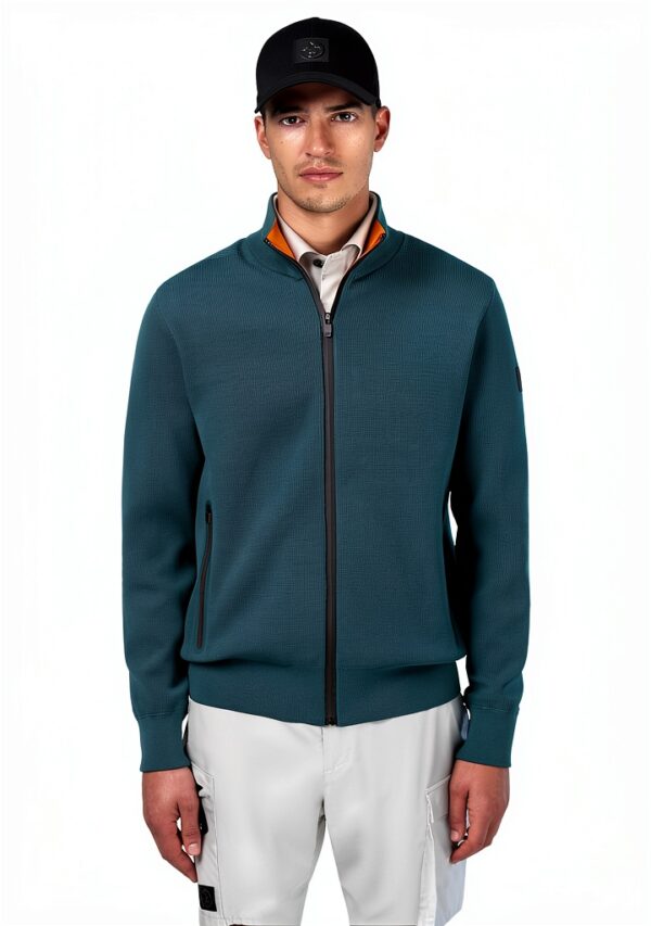 North Sails Maglione Uomo Poliestere Riciclato Zip-5
