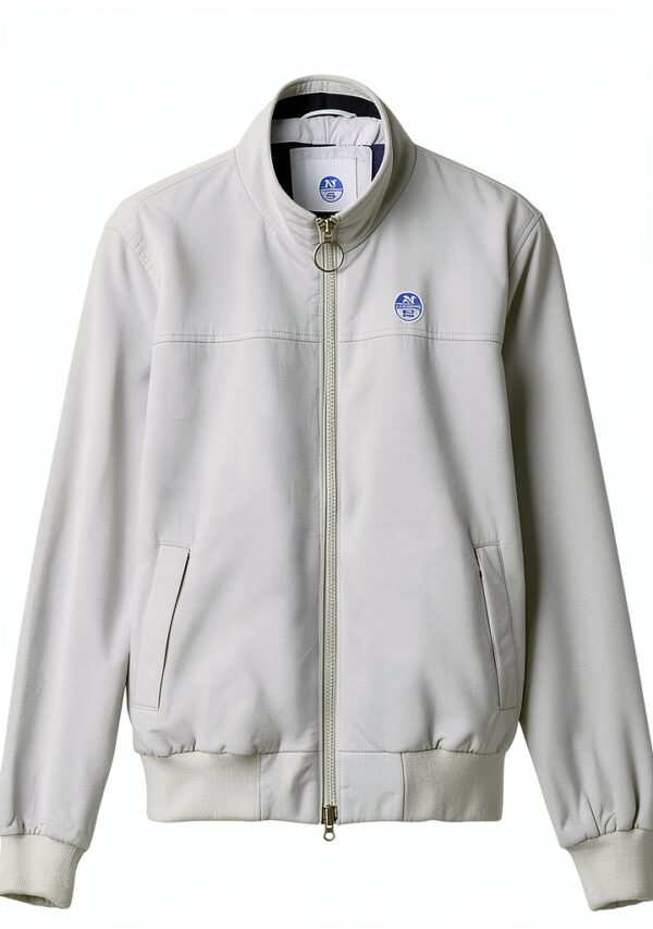 North Sails giacca uomo slim fit nylon riciclato tasche zip-0