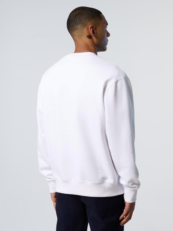 Felpa Uomo North Sails Cotone Organico Bianco XL-2