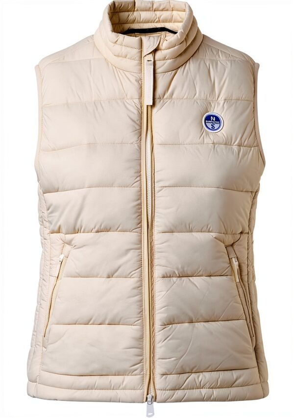 North Sails Gilet Donna Nylon Riciclato Collo Alto-0