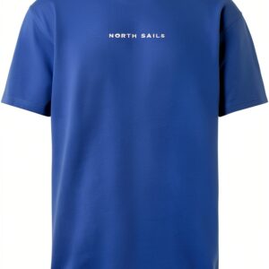 North Sails T Shirt Uomo Cotone Organico Nero Bianco-0