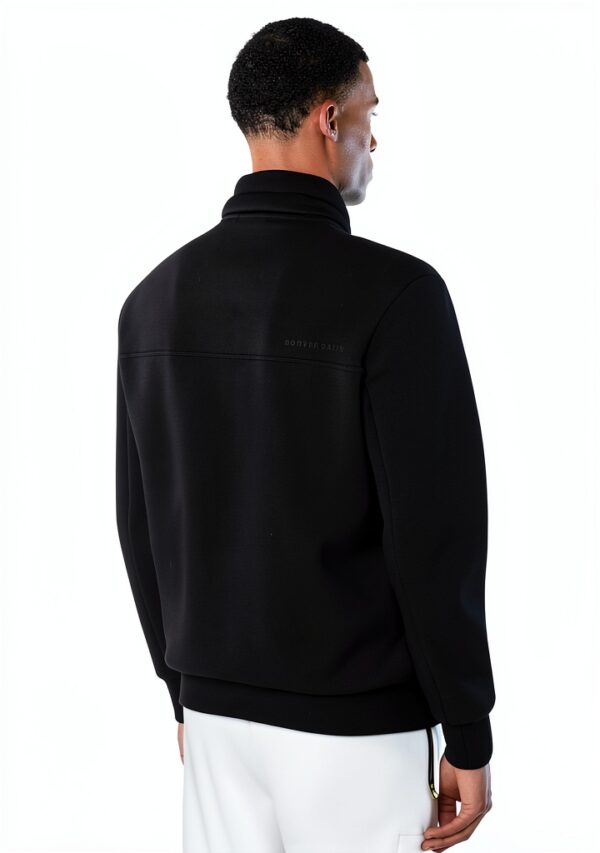 North Sails Felpa Uomo Collo Alto Zip Impermeabile Nero-2
