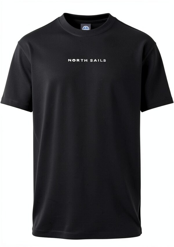 T-shirt Uomo North Sails Cotone Organico Nero Bianco Navy-0