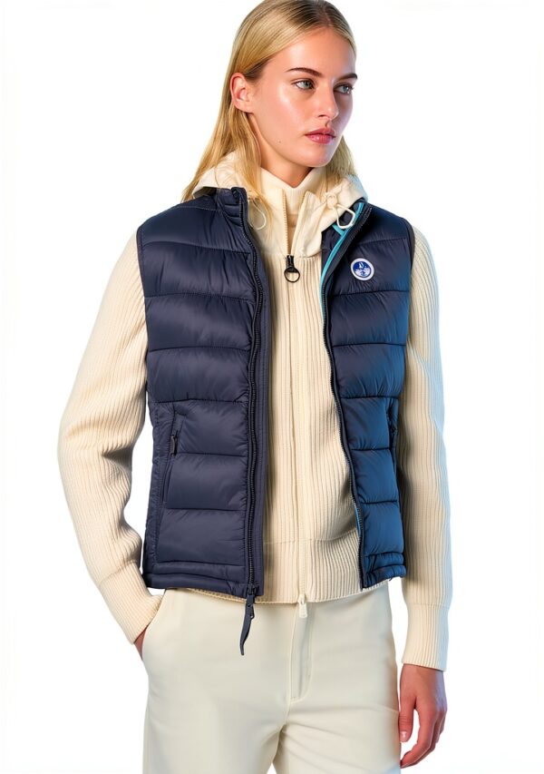 Gilet North Sails Donna Nylon Riciclato Collo Alto-2