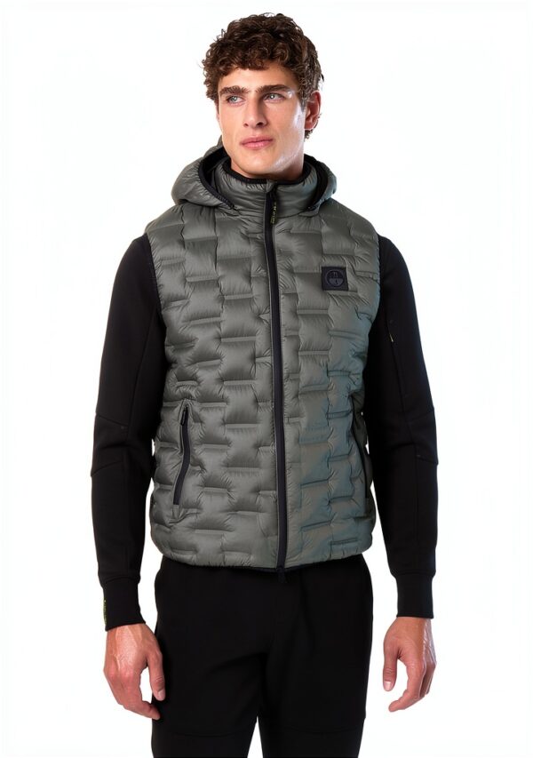 Gilet North Sails Uomo Impermeabile Micro Chip Grey-1