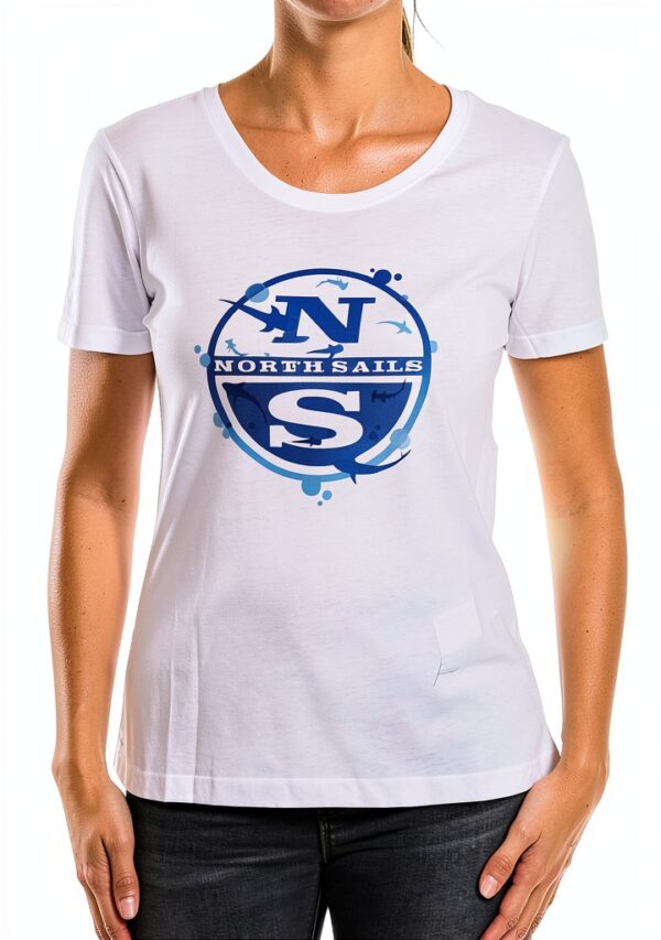 T-shirt Donna North Sails Manica Corta Morbida Traspirante