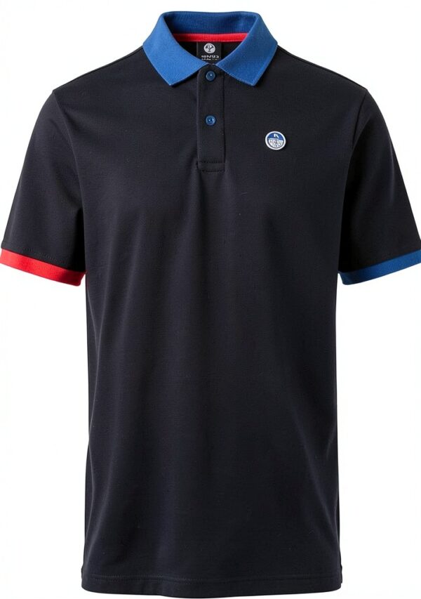 North Sails Polo Uomo Cotone Manica Corta Colori Blu