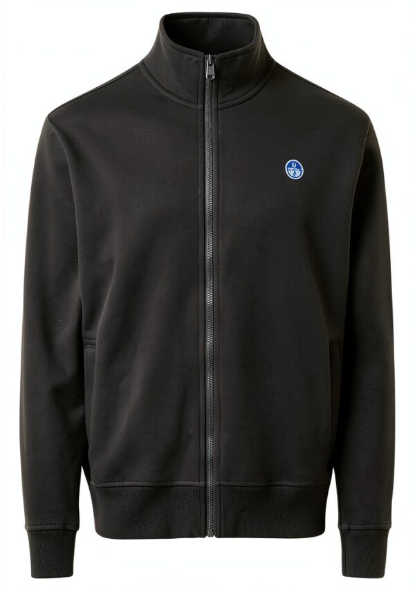 Felpa Uomo North Sails Logo Full Zip Cotone Organico