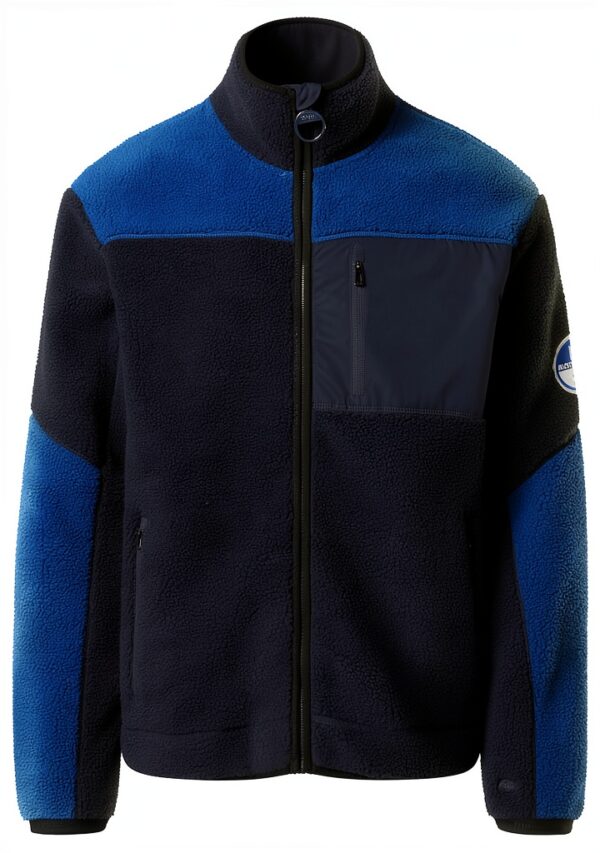 Felpa North Sails Uomo Zip Teddy Blu Scuro