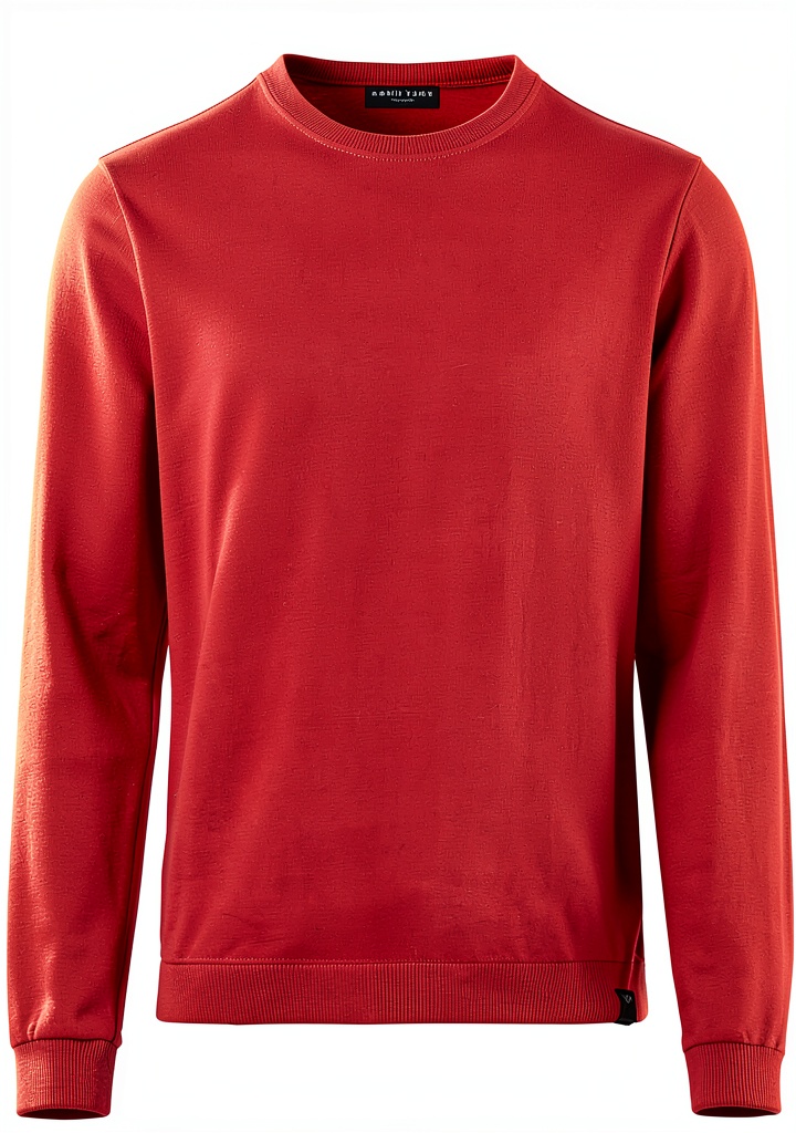 'North Sails maglione rosso indossato in contesto urbano'