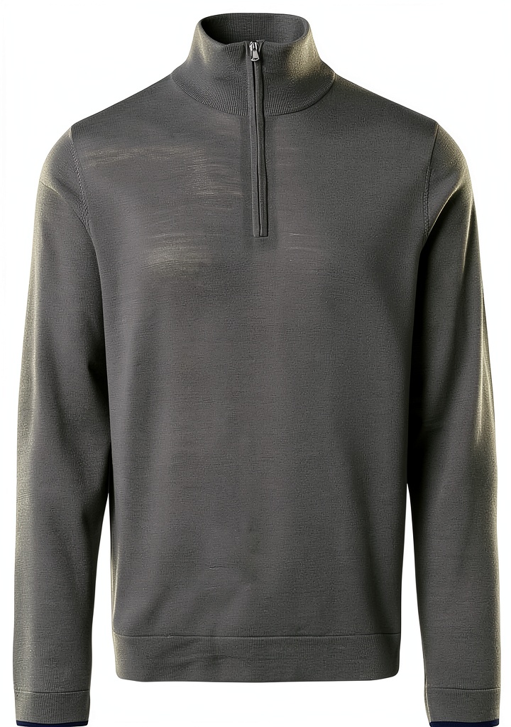 'Maglione North Sails con mezza zip indossato in un contesto urbano'