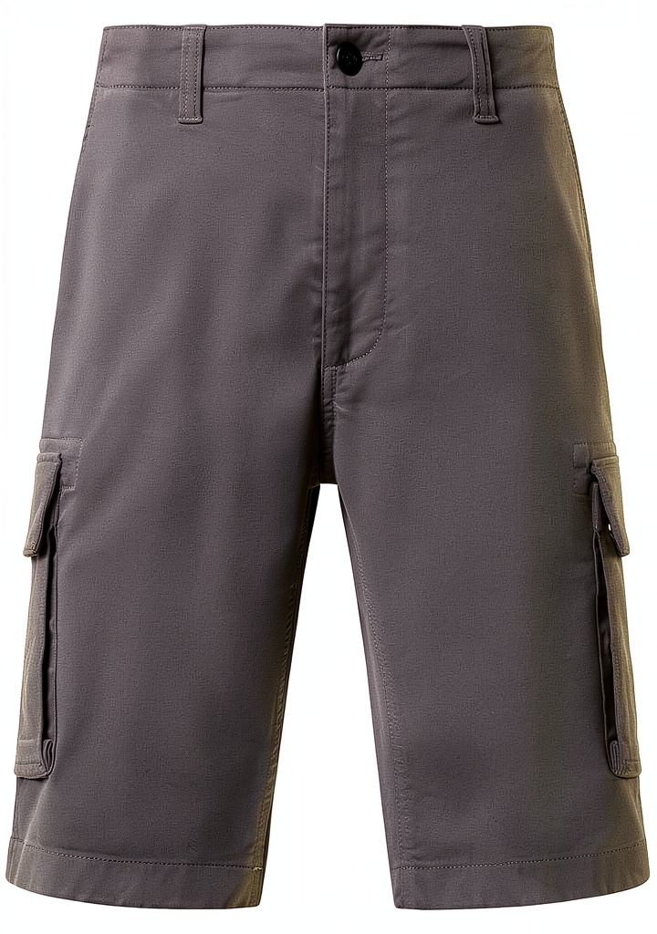 Uomo che indossa Pantaloncini Cargo NORTH SAILS durante attività di giardinaggio leggero