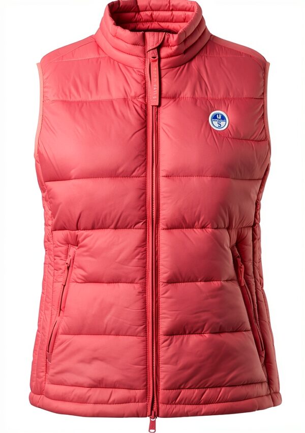 North Sails Gilet Donna Nylon Riciclato Collo Alto-0