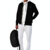 North Sails Felpa Uomo Collo Alto Zip Impermeabile Nero-4