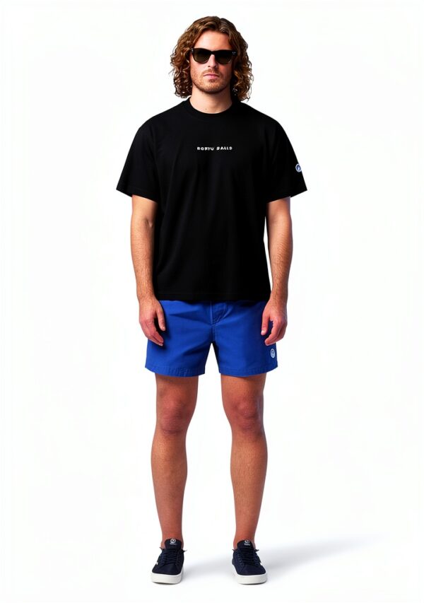 T-shirt Uomo North Sails Cotone Organico Nero Bianco Navy-4
