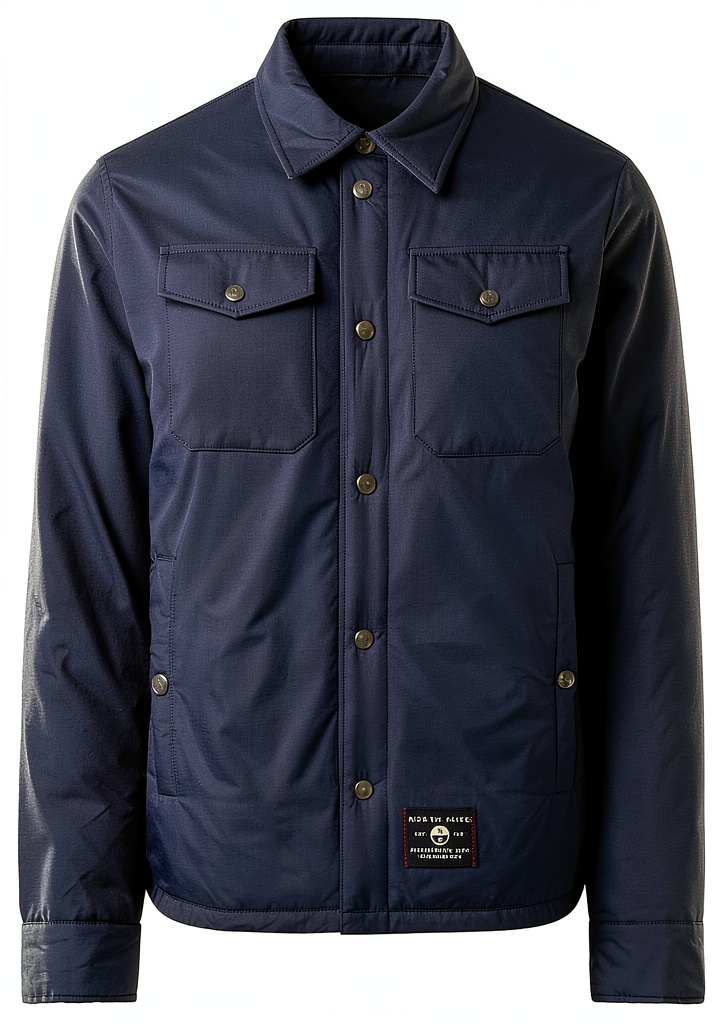 'Giacca North Sails in nylon riciclato indossata all'aperto'