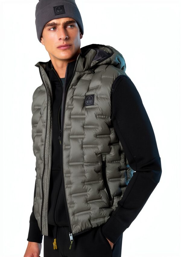 Gilet North Sails Uomo Impermeabile Micro Chip Grey-4