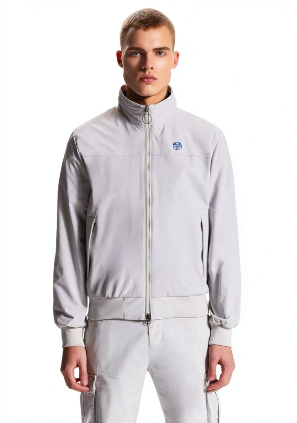 North Sails giacca uomo slim fit nylon riciclato tasche zip-1