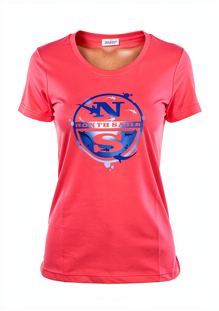 'North Sails T-Shirt donna in vari colori su sfondo neutro'