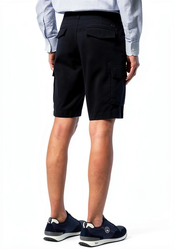Pantaloncini Cargo Uomo North Sails Gabardina Stretch Blu