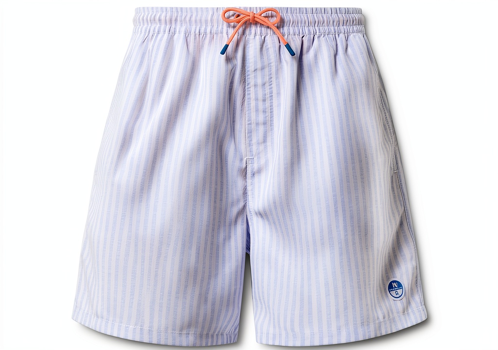 'North Sails Boxer Mare costume da bagno con stampa grafica in azione'