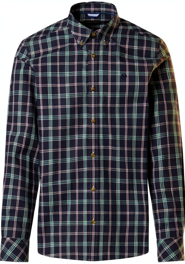 Camicia North Sails Popeline Check Uomo Cotone Leggero