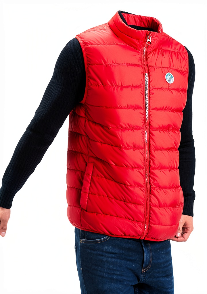North Sails Crozet Vest indossato in un contesto urbano