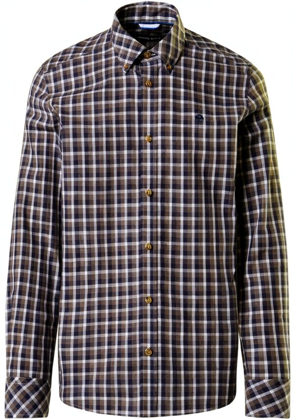 Camicia check NORTH SAILS popeline cotone uomo regolare