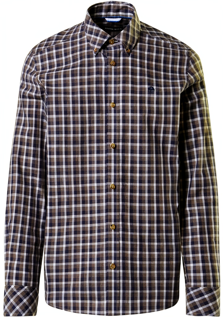 NORTH SAILS Camicia in Popeline Check indossata in un contesto casual