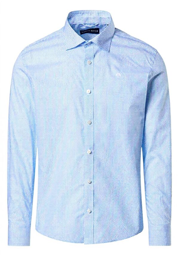 Camicia North Sails Popeline Stampato Uomo Collo Francese