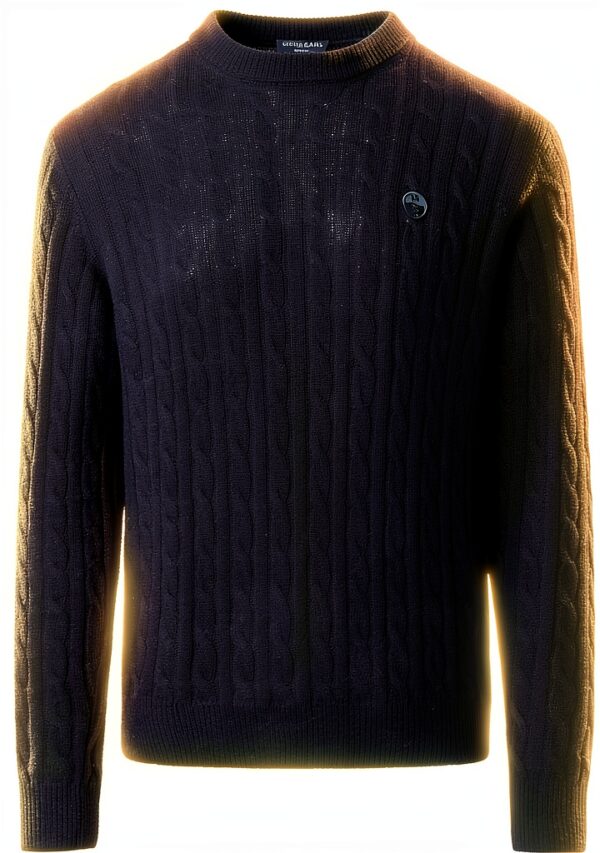 Maglione North Sails Girocollo Trecce Misto Cashmere Uomo