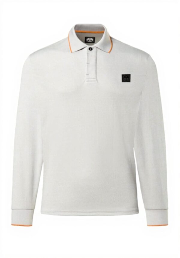 Polo North Sails Coolmax Uomo Maniche Lunghe Nero Vapor Grey
