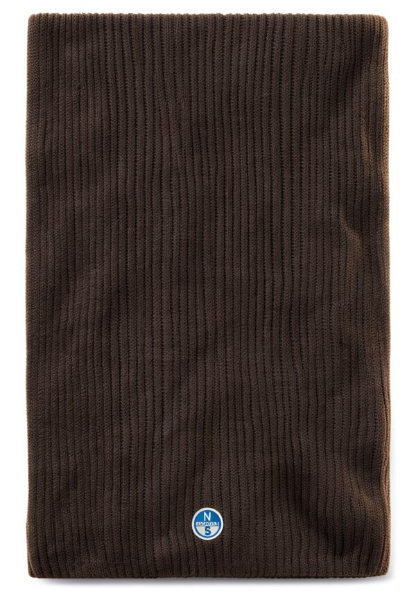 Sciarpa North Sails costa logo ricamo patch verde uomo
