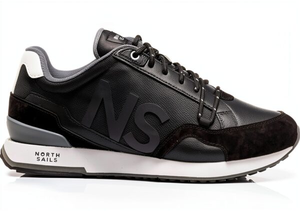 Sneakers North Sails Uomo Tessuto Nero Design Sportivo