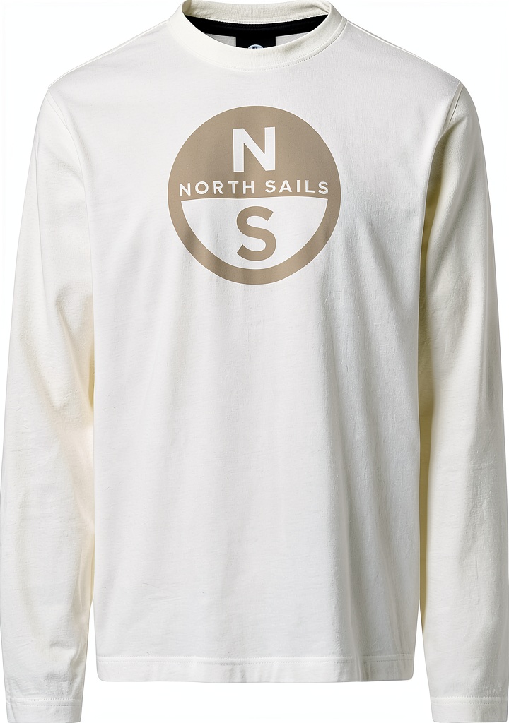 North Sails T-Shirt con maxi stampa frontale in cotone organico