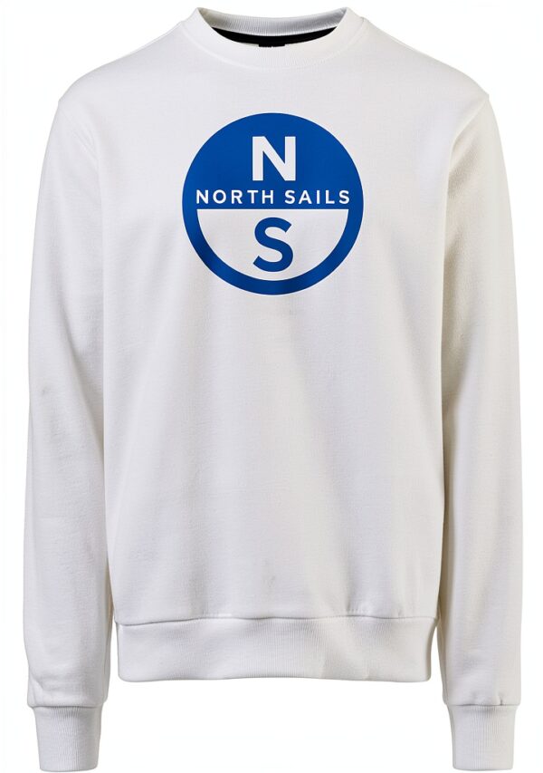 Felpa North Sail Uomo Girocollo Maxi Stampa Cotone