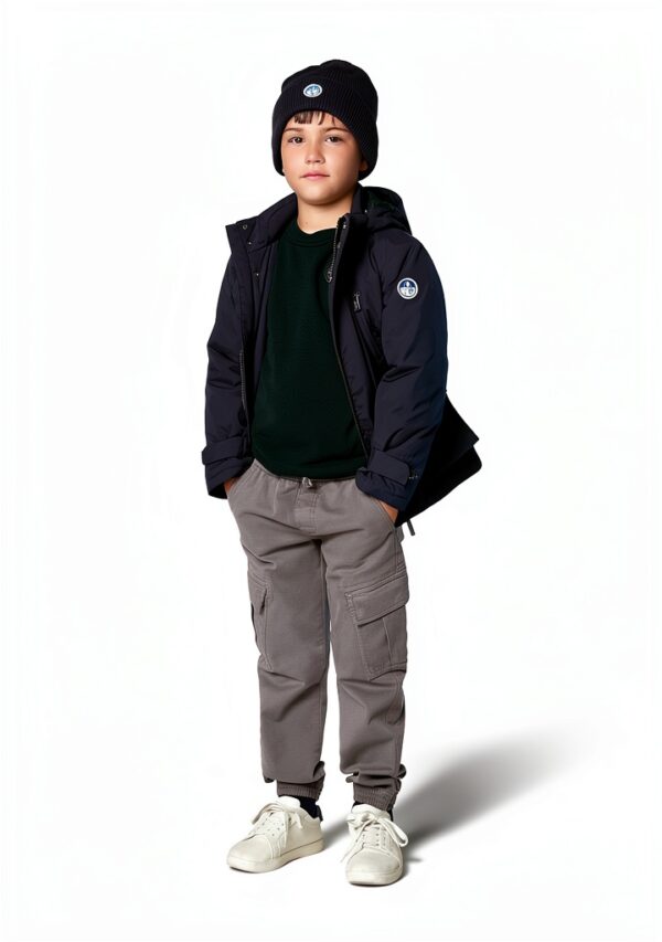 Giacca North Sails Bambini Nylon Riciclato Blu Scuro-2