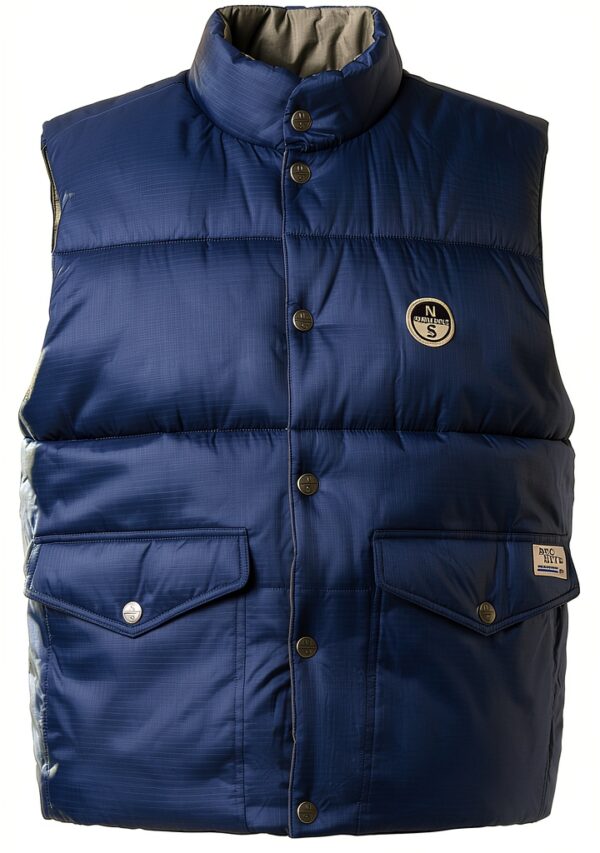 North Sails Gilet Uomo Nylon Reversibile Collo Alto-0