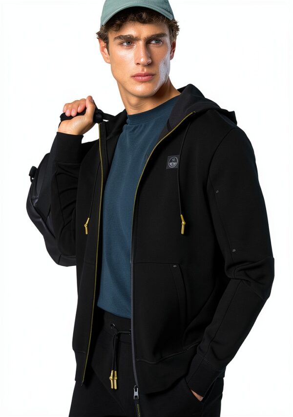 North Sails Felpa Uomo Poliestere Riciclato Zip Impermeabile-2