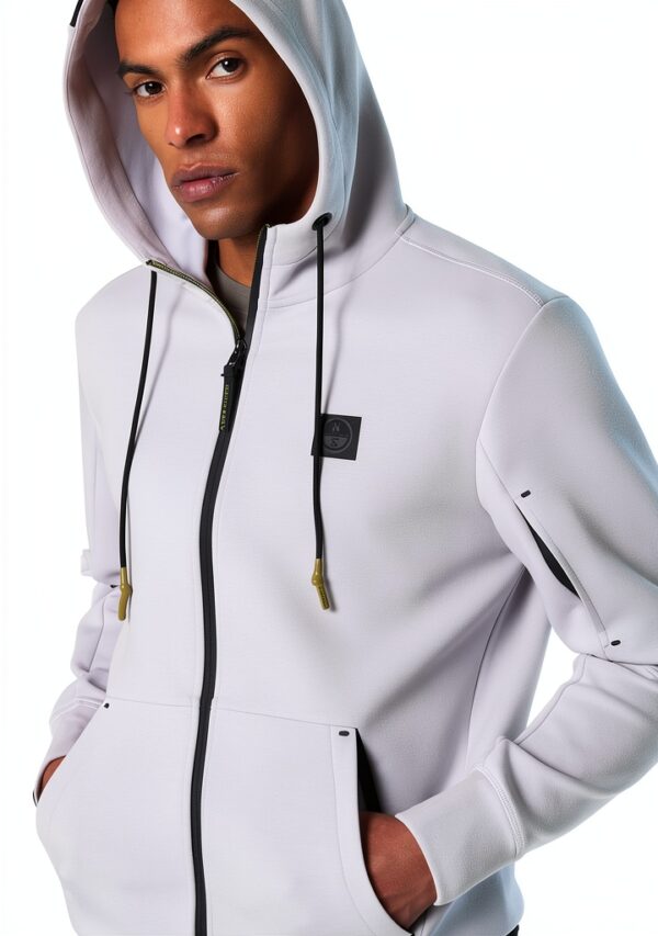 North Sails Felpa Uomo Poliestere Riciclato Zip Impermeabile-2