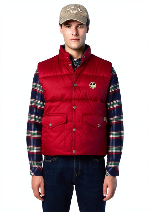 North Sails Gilet Uomo Nylon Reversibile Collo Alto-5