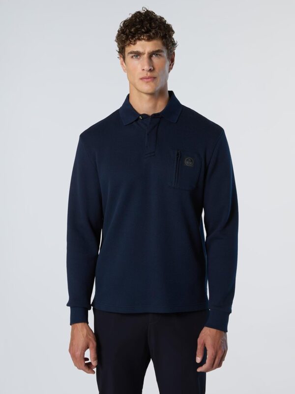 Polo Uomo North Sails Piquet Cotto Organico Vestibilità-6