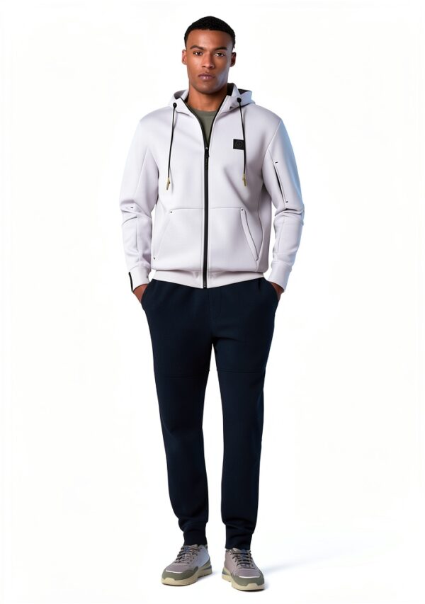 North Sails Felpa Uomo Poliestere Riciclato Zip Impermeabile-4