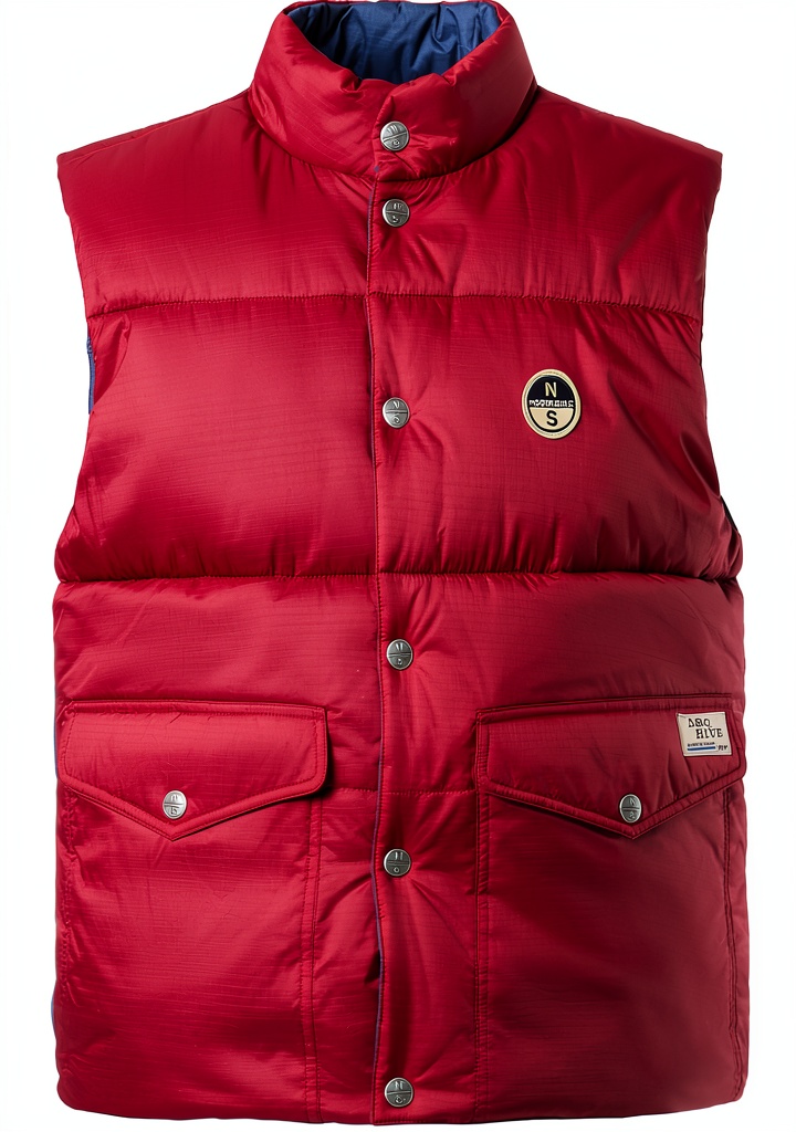 Uomo che indossa il gilet North Sails in un contesto urbano